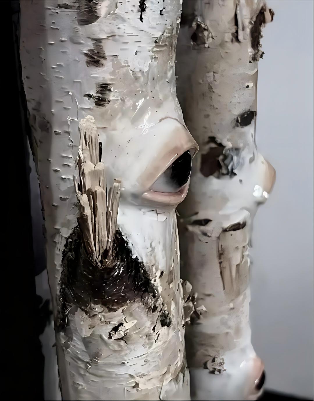 Birch Tree Eye Sculpture: Field Notes on a Wunderkammer Relic
