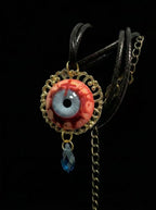 The Apostle’s Crimson Tear – Handmade Eyeball Pendant Necklace - Awhisker