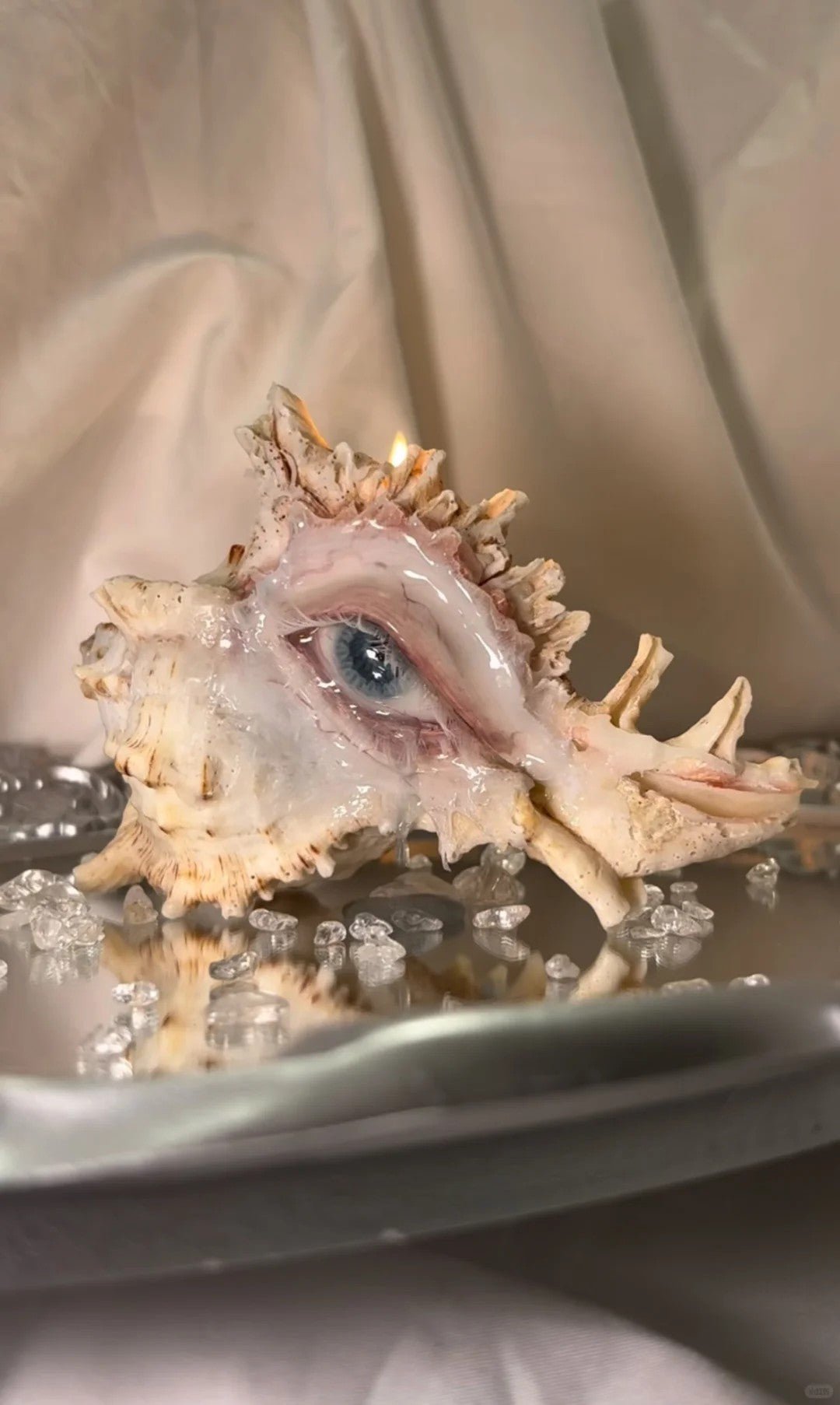 Teardrops Like Pearl - Dark Fantasy Handmade Conch - Awhisker