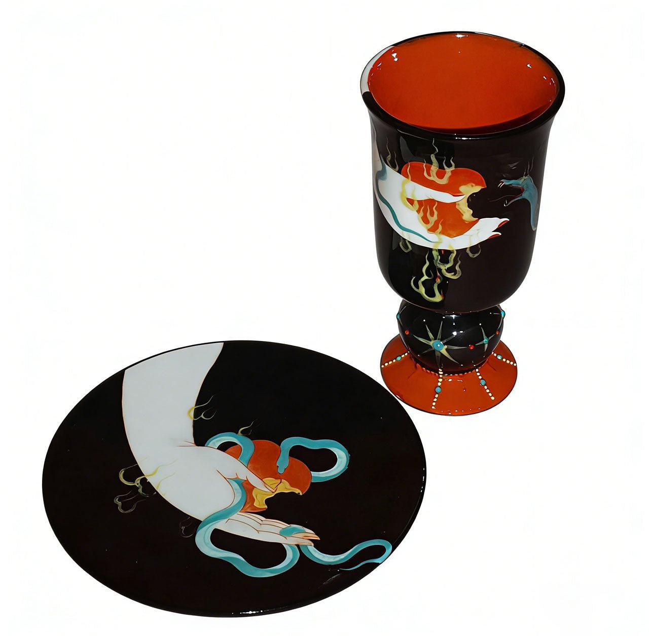 To Lilith - Ceramic Goblet Plate Handmade - Awhisker