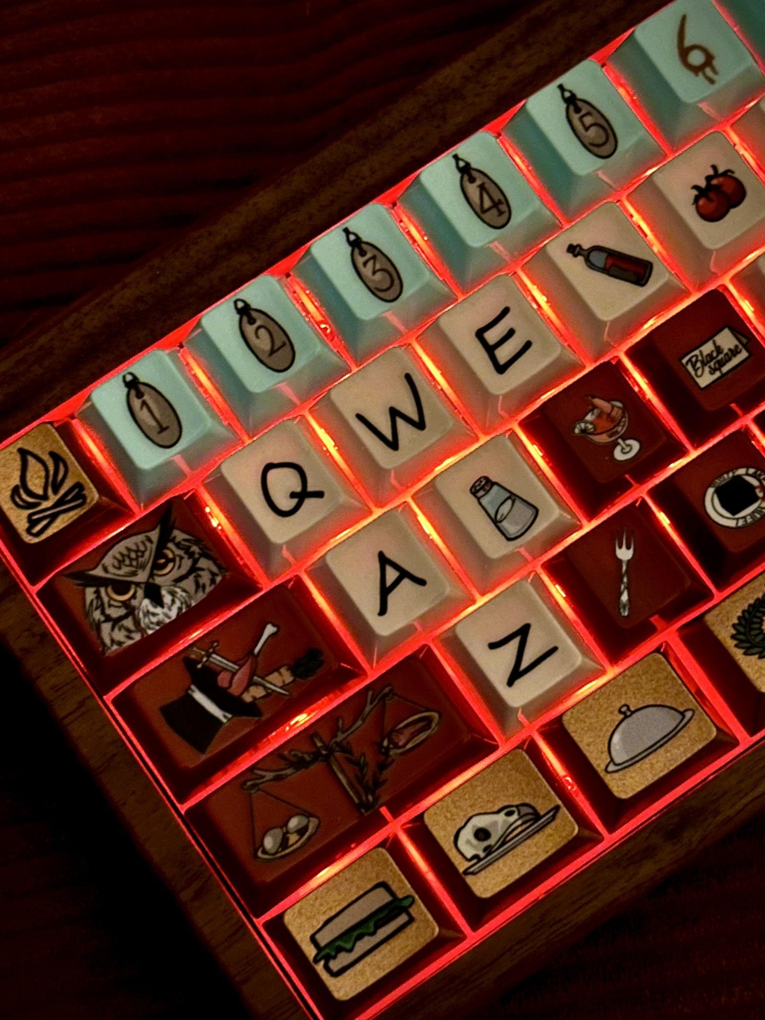 Hand Paint keycaps cherry Profile 68pcs - Awhisker