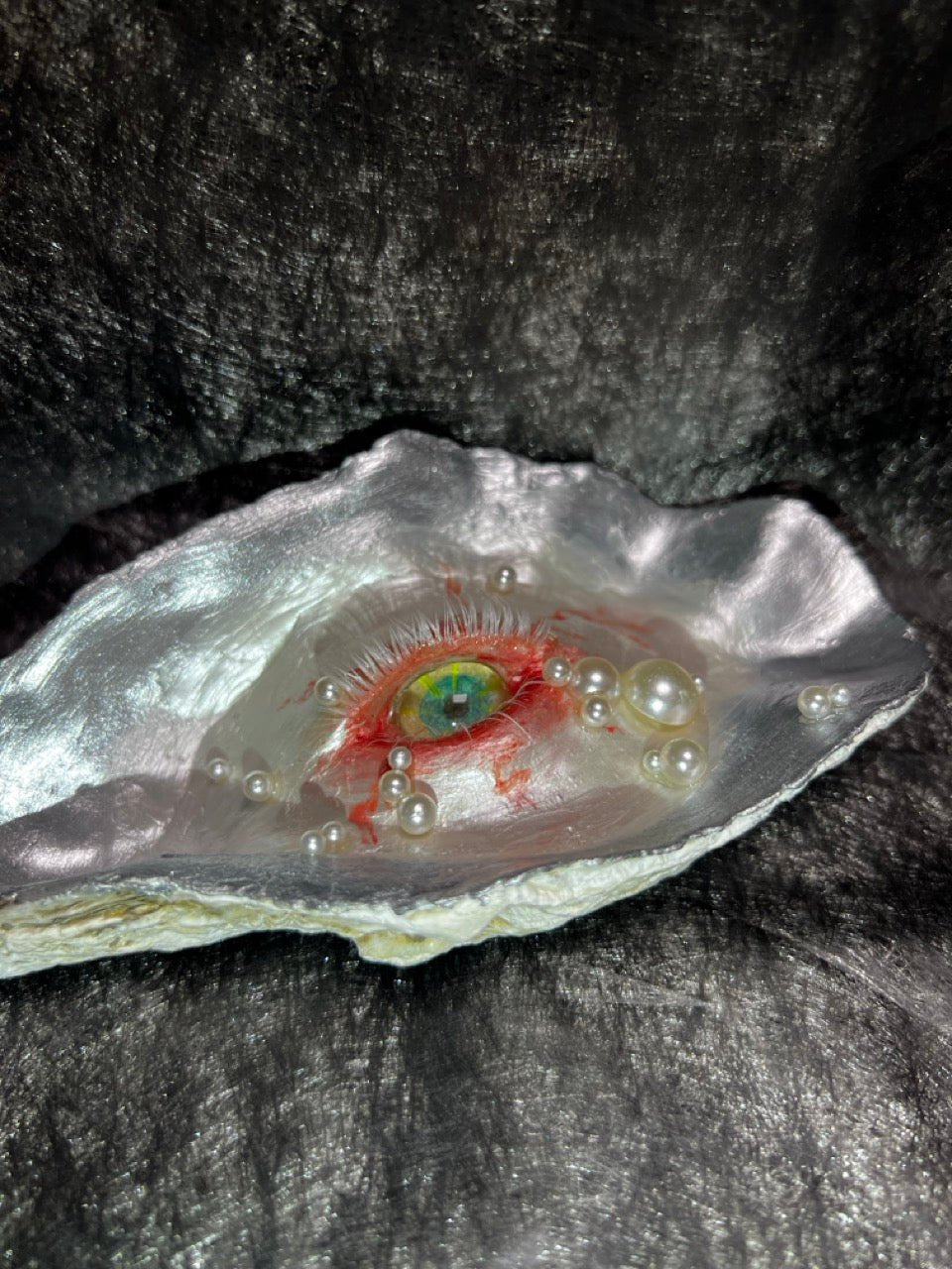 Oyster Shell - Eye of the Tide Handmande Artwork - Awhisker