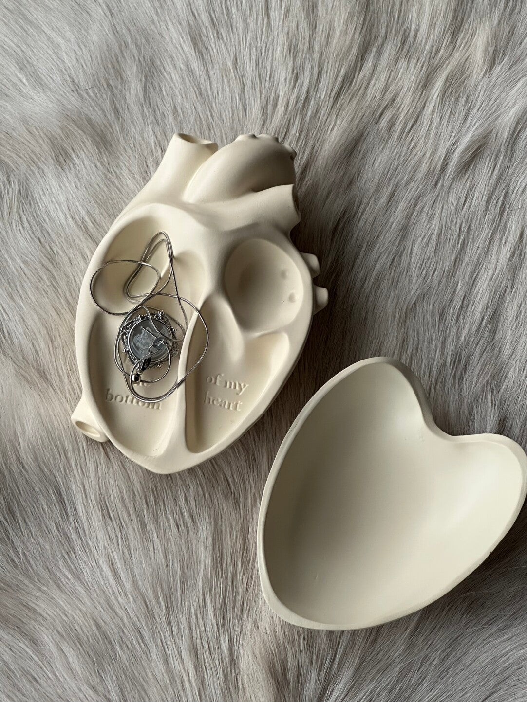 Retro Heart Jewelry Storage Box Ashtray - Awhisker