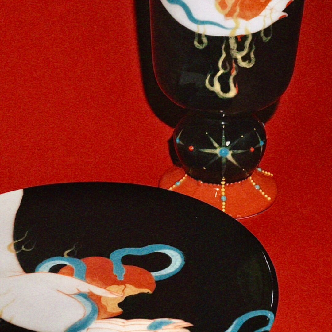 To Lilith - Ceramic Goblet Plate Handmade - Awhisker