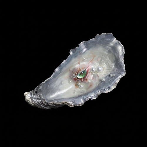 Oyster Shell - Eye of the Tide Handmade Artwork - Awhisker