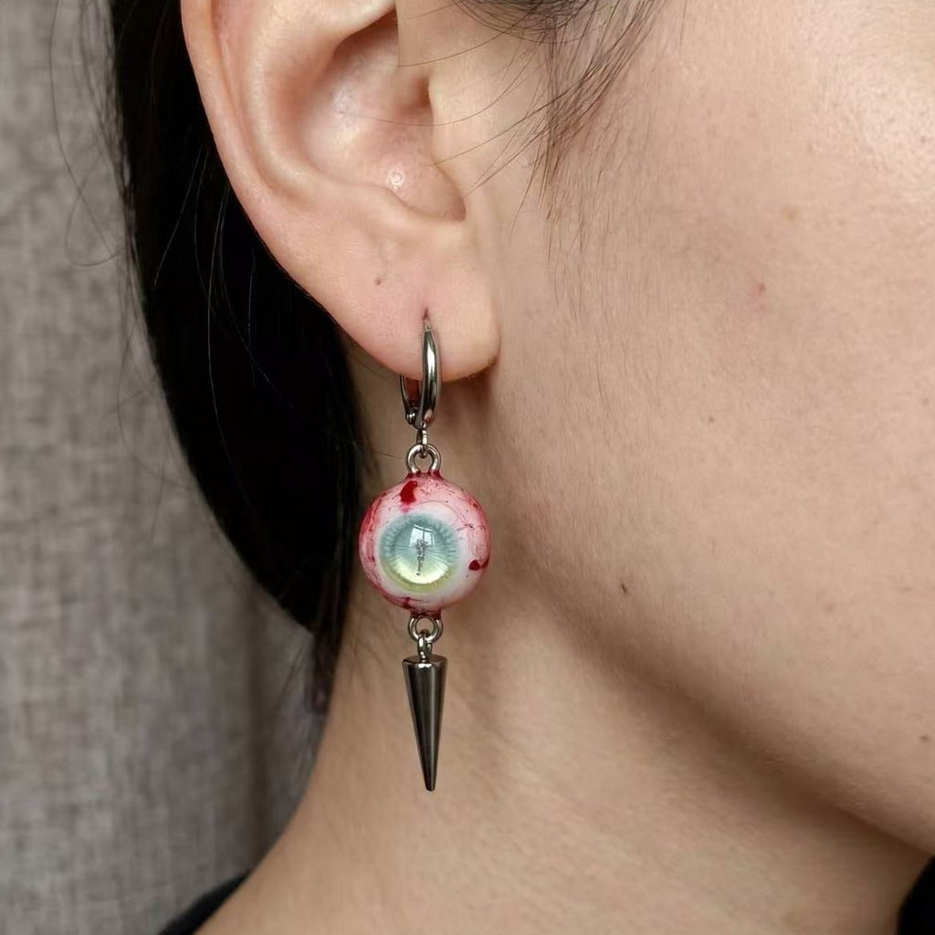 A Lake In My Eyes - Surreal Eye Spike Earrings - Awhisker