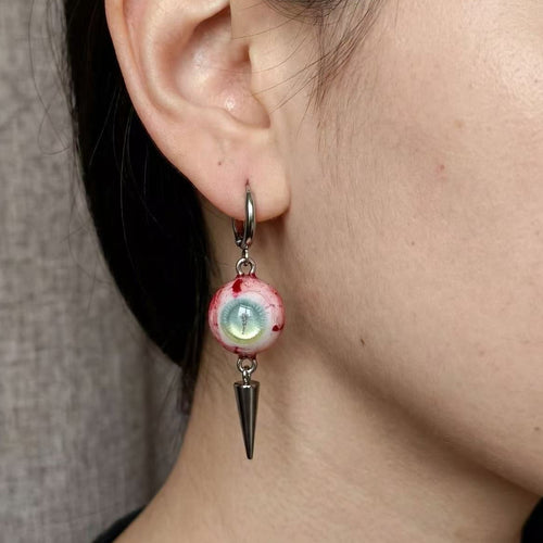 A Lake In My Eyes - Surreal Eye Spike Earrings - Awhisker