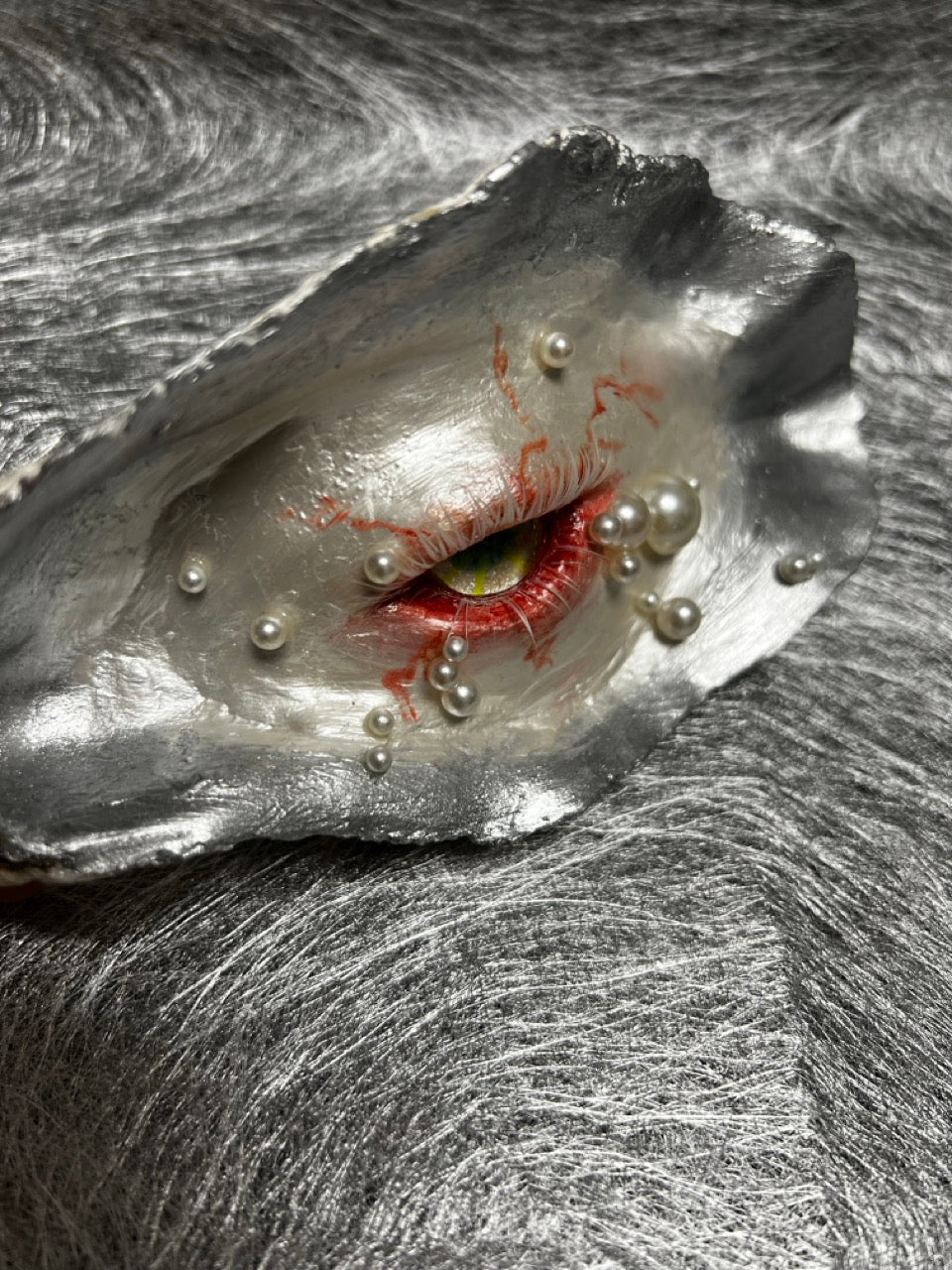 Oyster Shell - Eye of the Tide Handmande Artwork - Awhisker