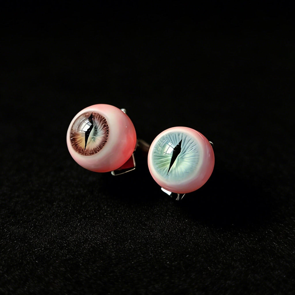 Staring Into The Abyss - Handmade Eyeball Earrings (One Pair) - Awhisker