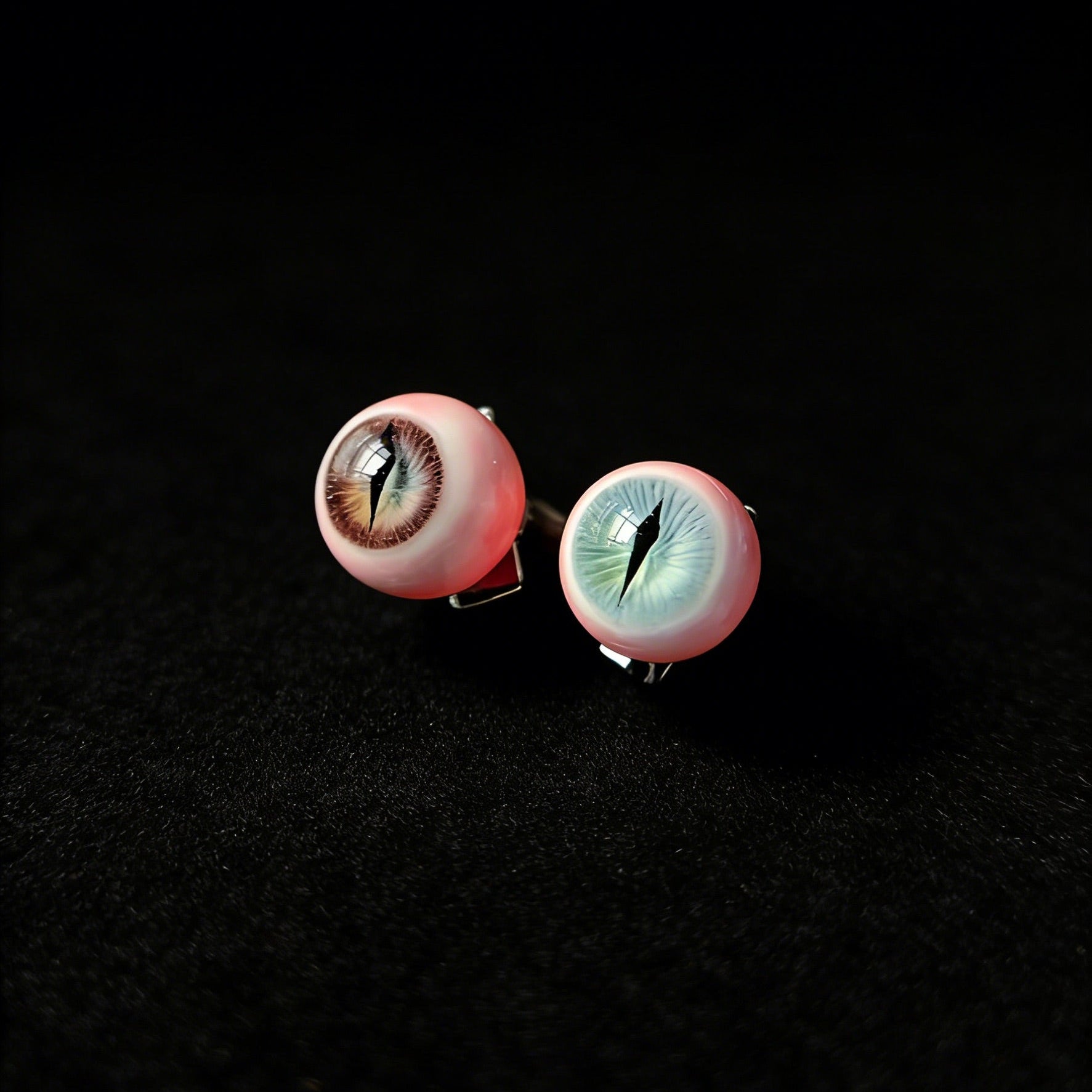 Staring Into The Abyss - Handmade Eyeball Earrings (One Pair) - Awhisker