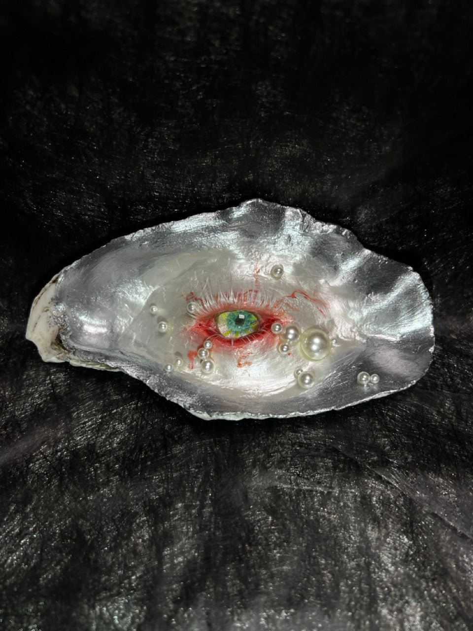 Oyster Shell - Eye of the Tide Handmande Artwork - Awhisker