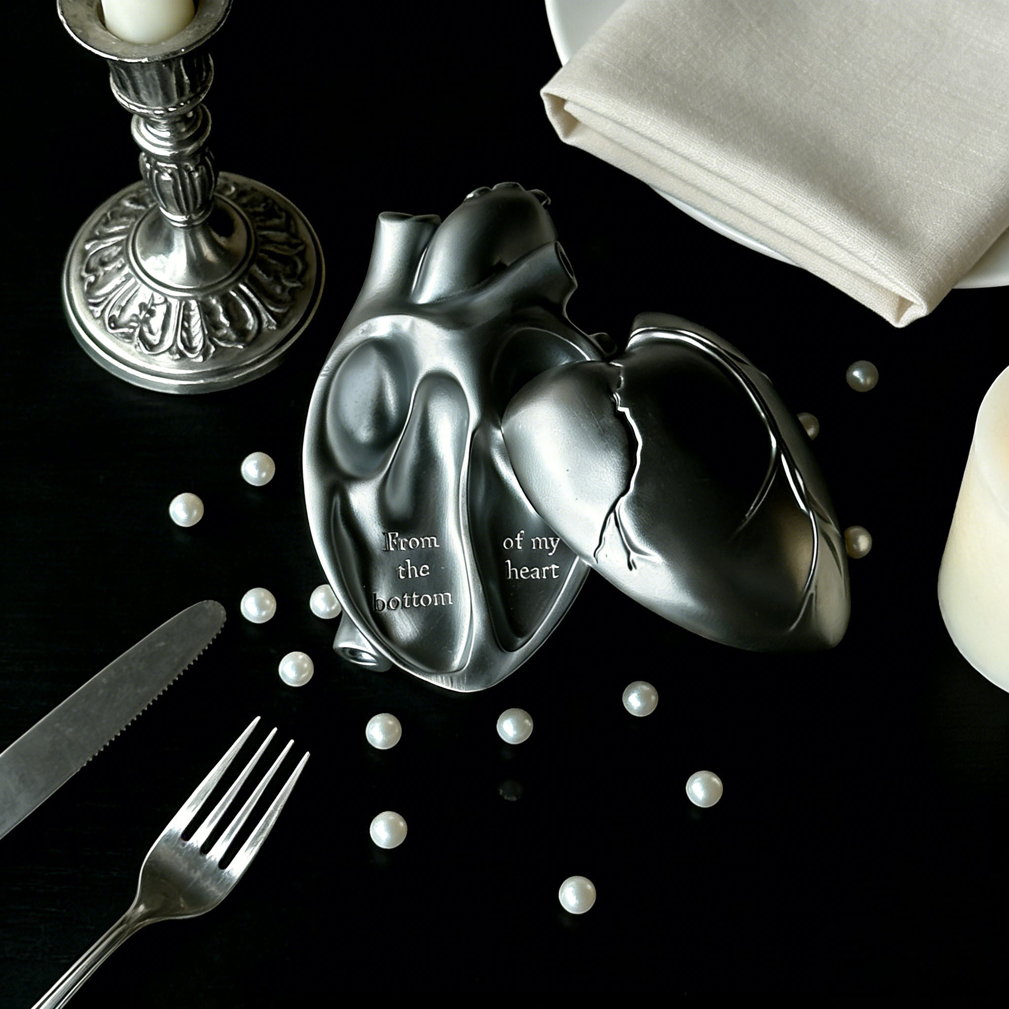 Retro Heart Jewelry Storage Box Ashtray - Awhisker