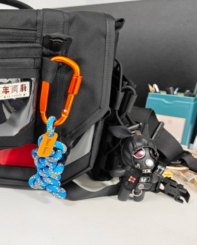 Gas Mask Rabbit — Steampunk Plush Keychain & Backpack Charm