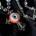 Pray For Dreamers – Handmade Gothic Eyeball Pendant Necklace - Awhisker