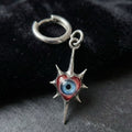 Even My Heart Wears Armor – Gothic Eye Spike Earrings - Awhisker