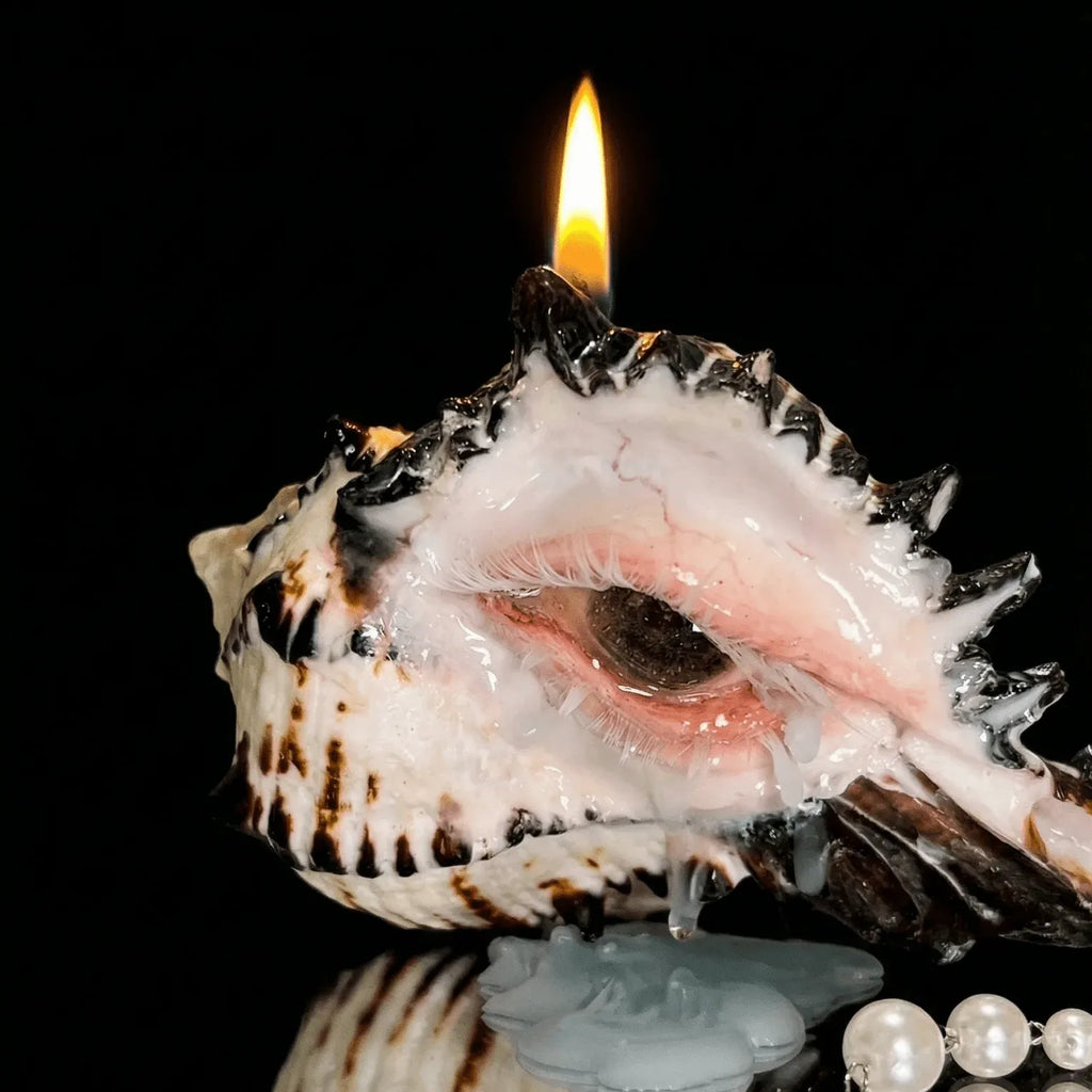 The Weeping Conch — Sculpted Conch Shell Candle Holder