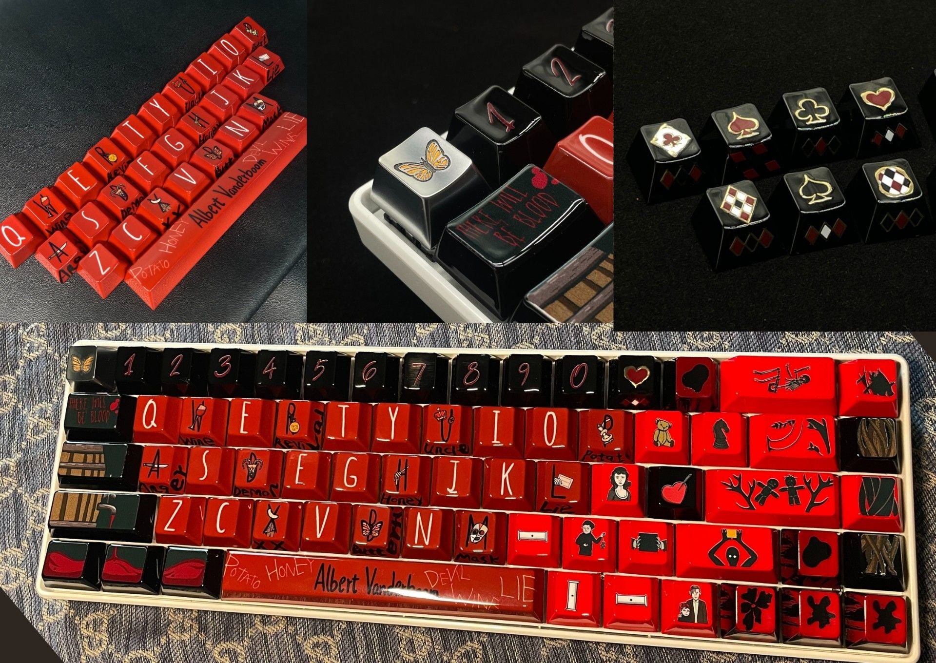 Hand Paint Keycaps Set 68Pcs - Awhisker