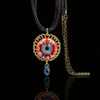 The Apostle’s Crimson Tear – Handmade Eyeball Pendant Necklace - Awhisker