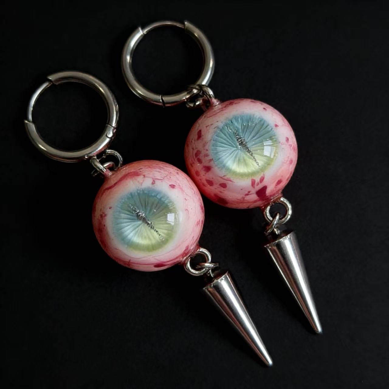 A Lake In My Eyes - Surreal Eye Spike Earrings - Awhisker