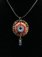 The Apostle’s Crimson Tear – Handmade Eyeball Pendant Necklace - Awhisker
