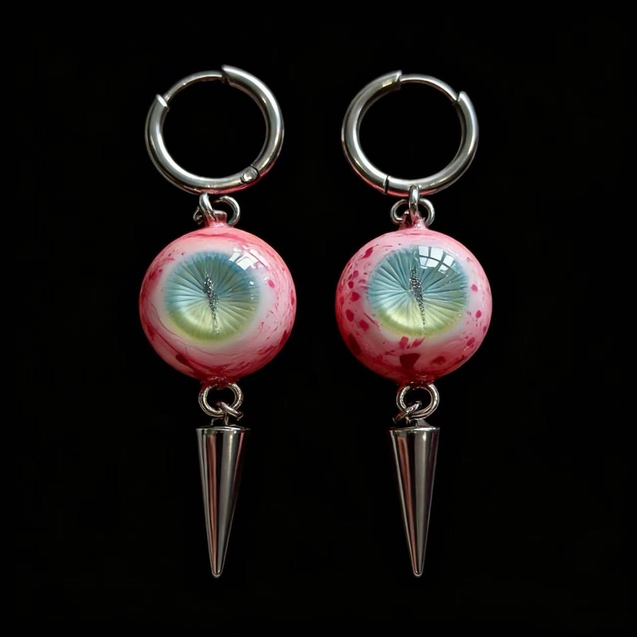 A Lake In My Eyes - Surreal Eye Spike Earrings - Awhisker
