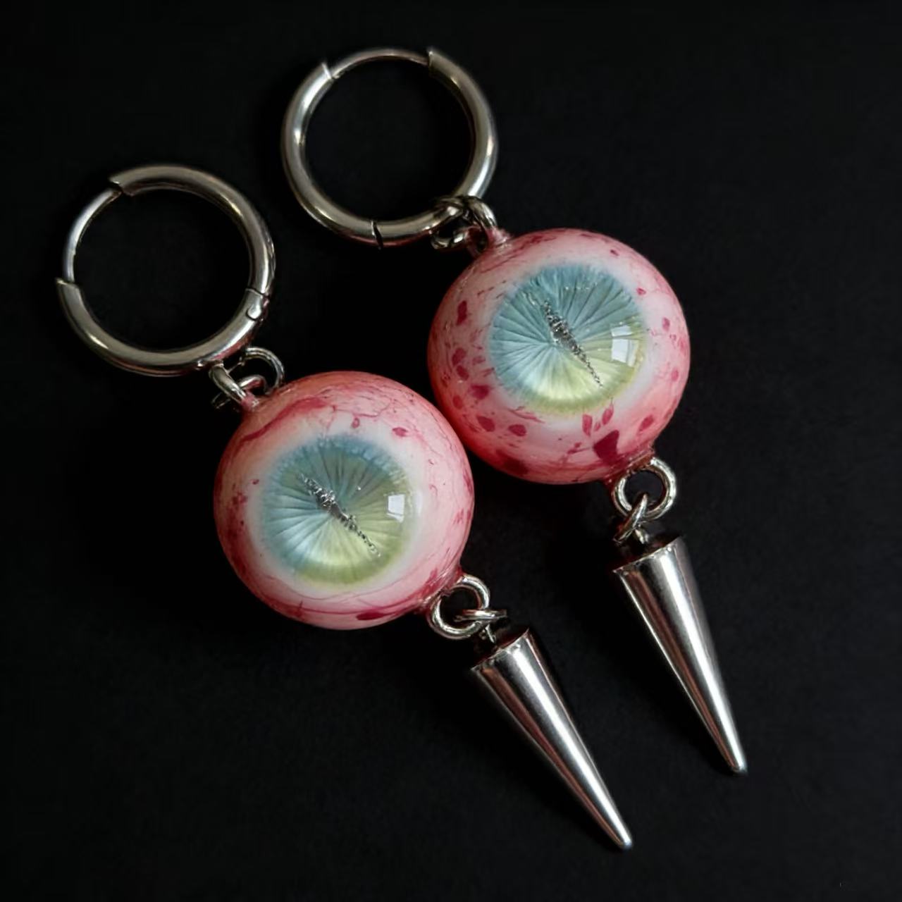 A Lake In My Eyes - Surreal Eye Spike Earrings - Awhisker