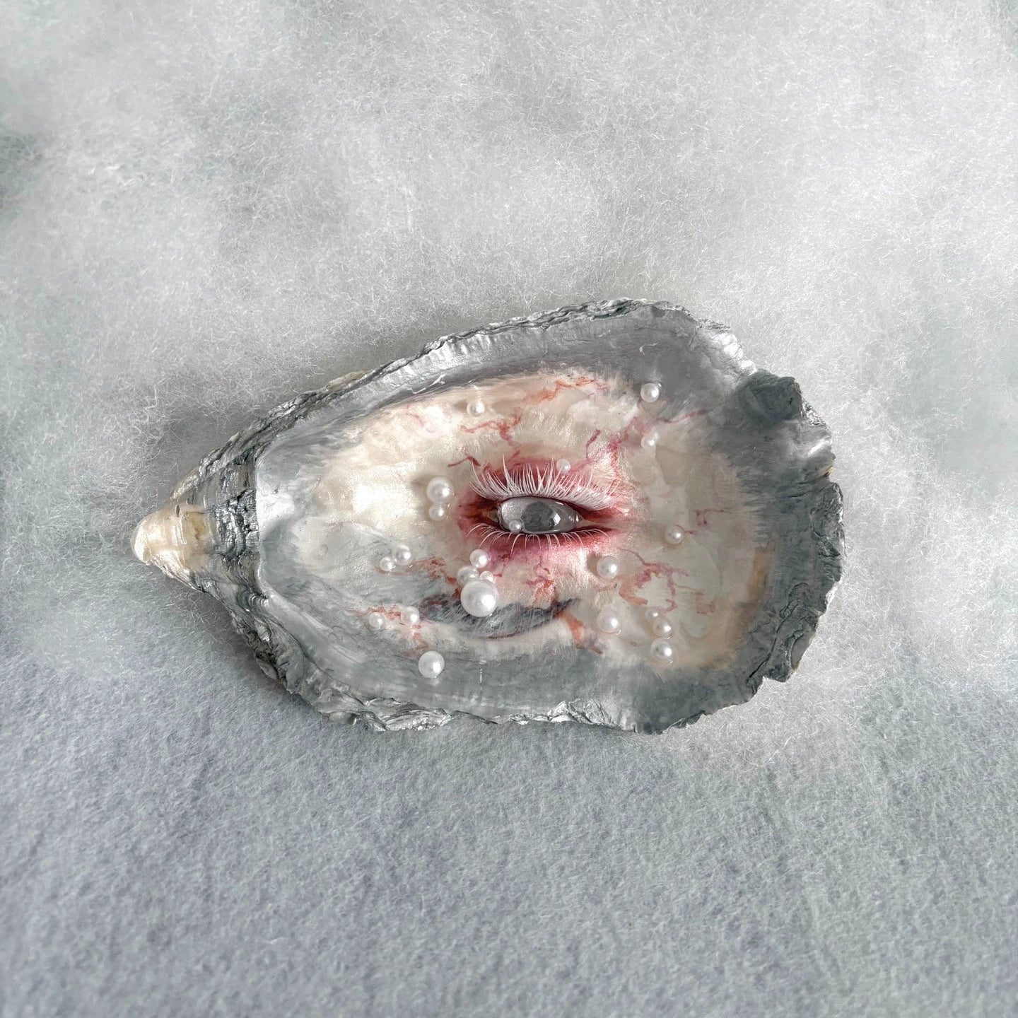 Mist of the Valley - Handmade Surrealist Oyster Shell Decor - Awhisker