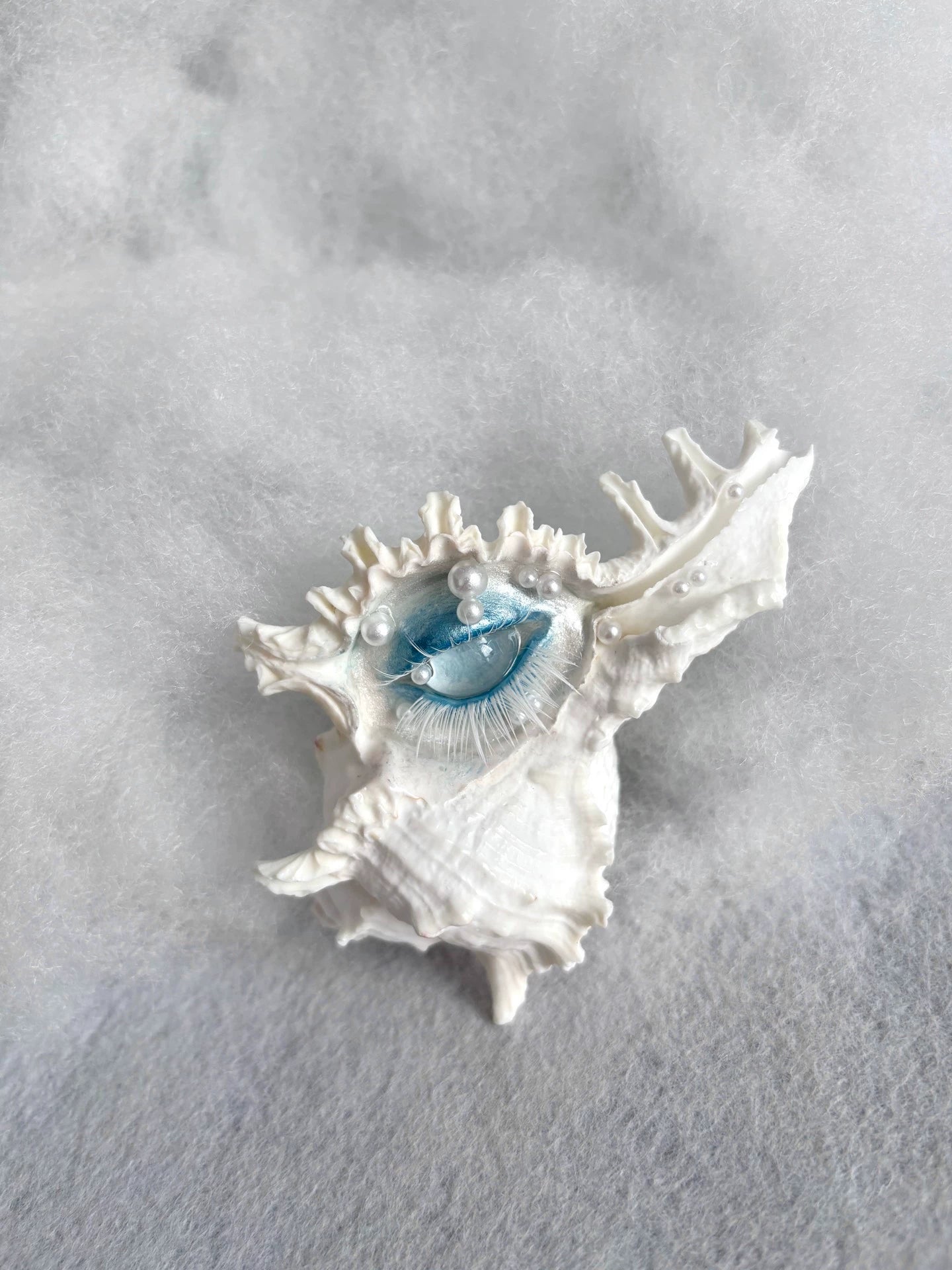 The Deepborne Eye – Armored by Time and Tide | Handmade Shell Eye Ornament - Awhisker