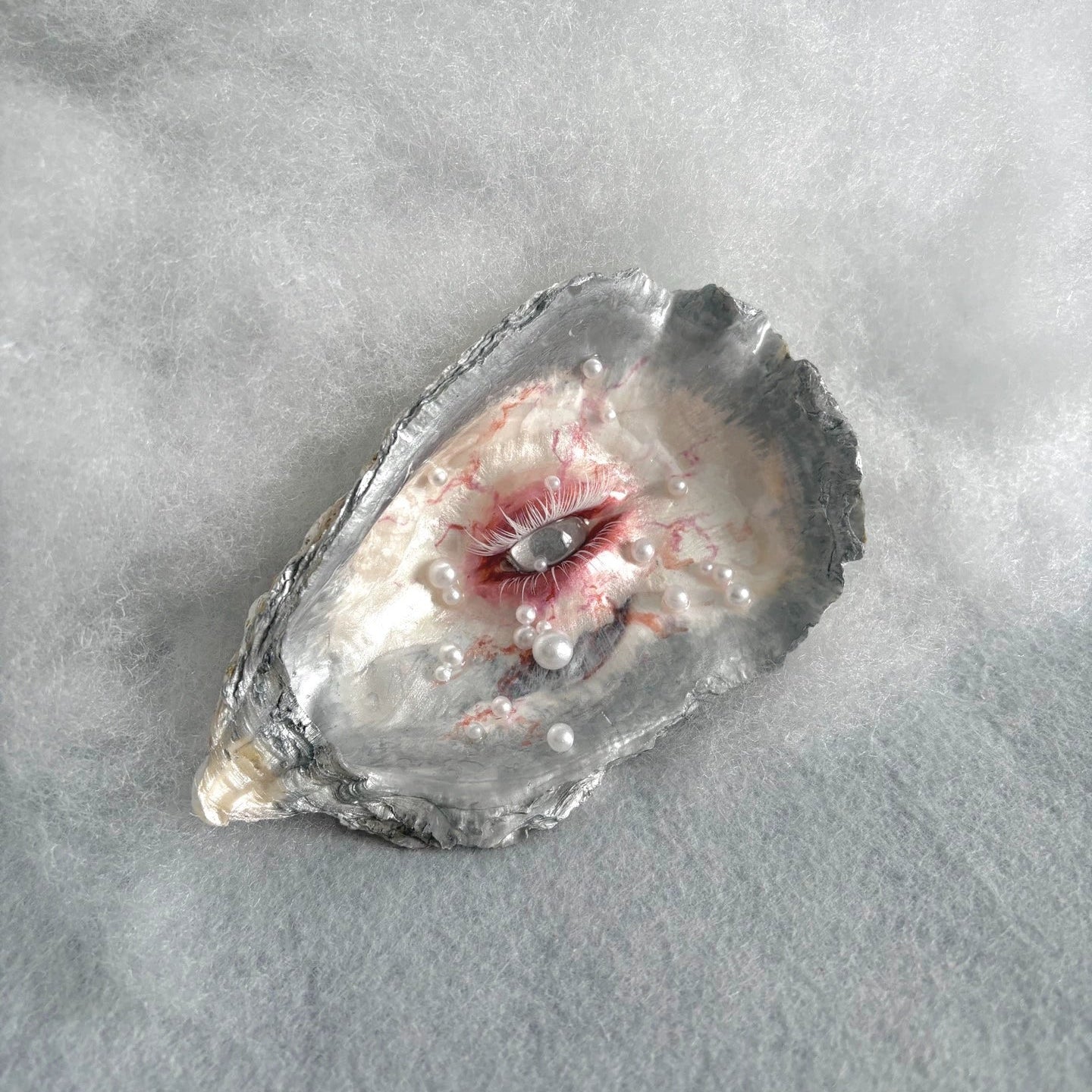 Mist of the Valley - Handmade Surrealist Oyster Shell Decor - Awhisker