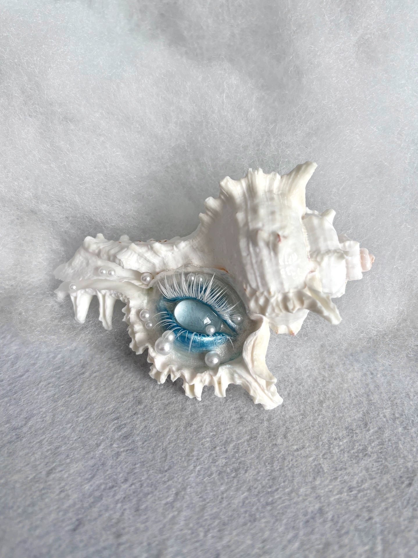 The Deepborne Eye – Armored by Time and Tide | Handmade Shell Eye Ornament - Awhisker