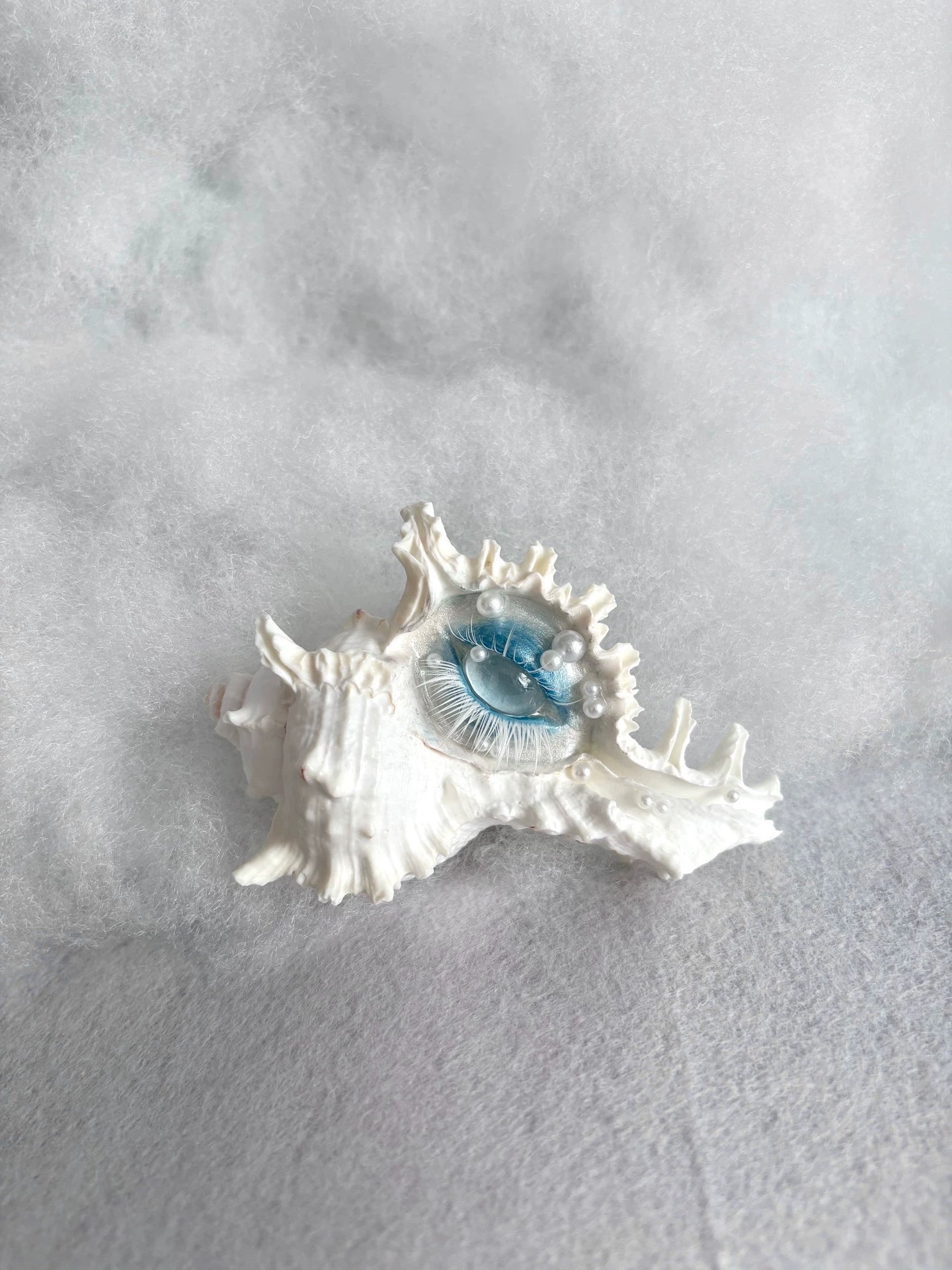 The Deepborne Eye – Armored by Time and Tide | Handmade Shell Eye Ornament - Awhisker