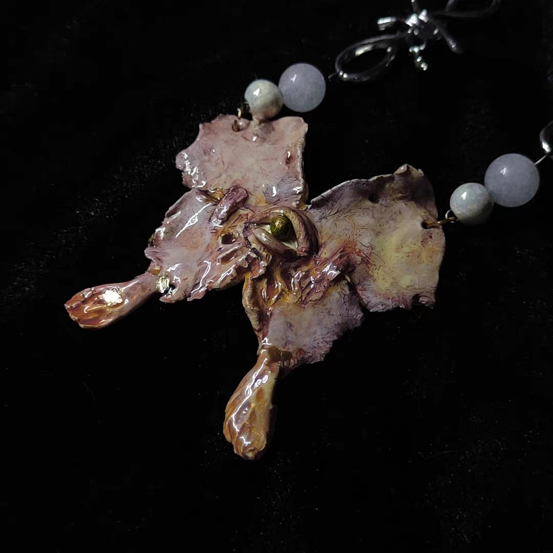 Negation&Ode - Handmade Clay Butterfly Necklace