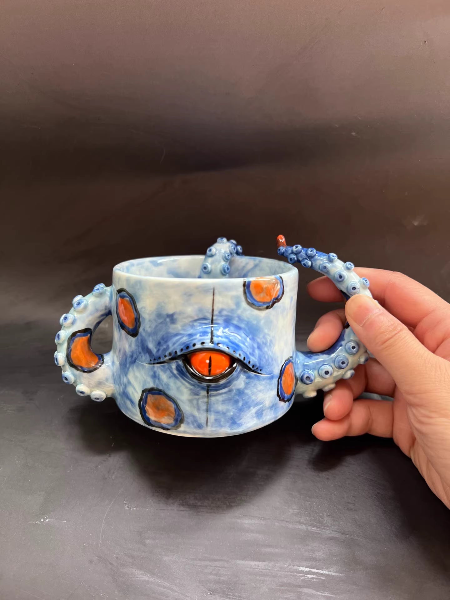 Cthulhu Style Handmade ceramic Cup Set