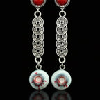 Blood-Bound Coin — Necrotic Zombie Eye Drop Stud Earring - Awhisker