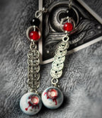 Blood-Bound Coin — Necrotic Zombie Eye Drop Stud Earring - Awhisker