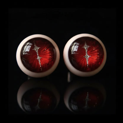 Crimson Corona — Magma Eye Slit Pupil Cartilage Stud Earring - Awhisker