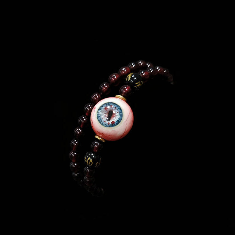 Abyss Meridian sculptural Cthulhu eyeball bracelet by Awhisker