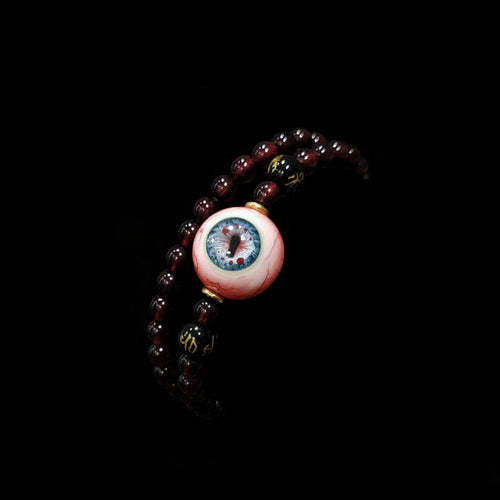 Abyss Meridian sculptural Cthulhu eyeball bracelet by Awhisker