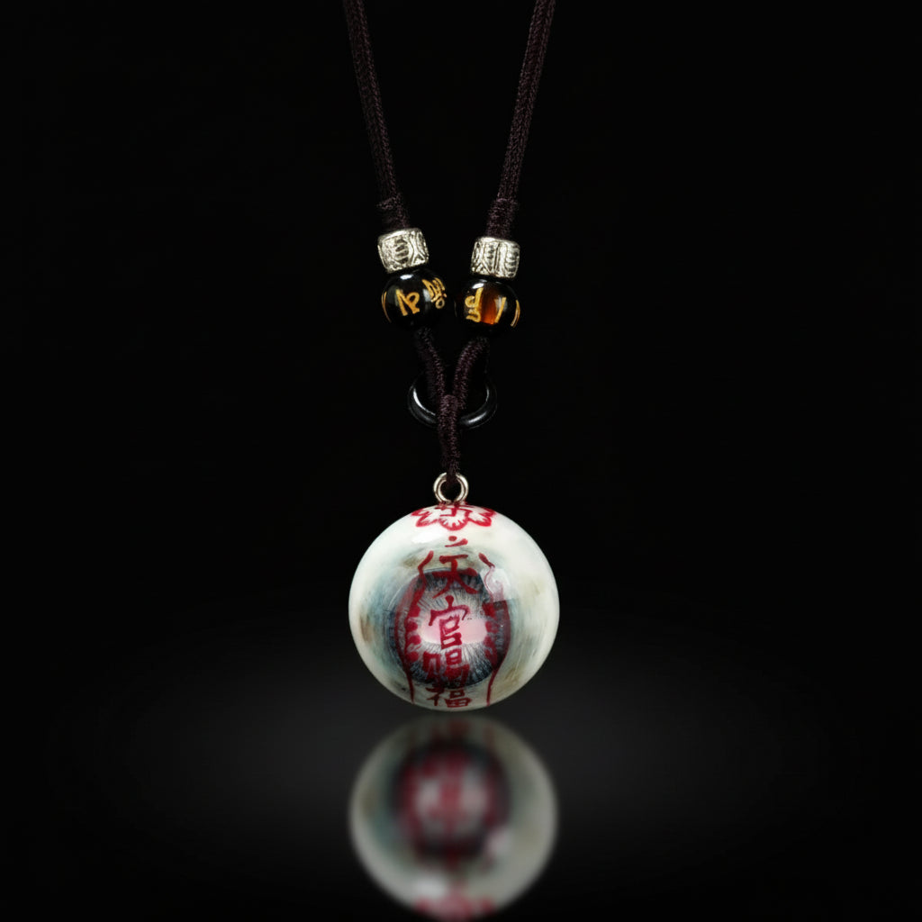 Divine Seal — Celadon Zombie Eye Talisman Pendant Necklace Relic - Awhisker
