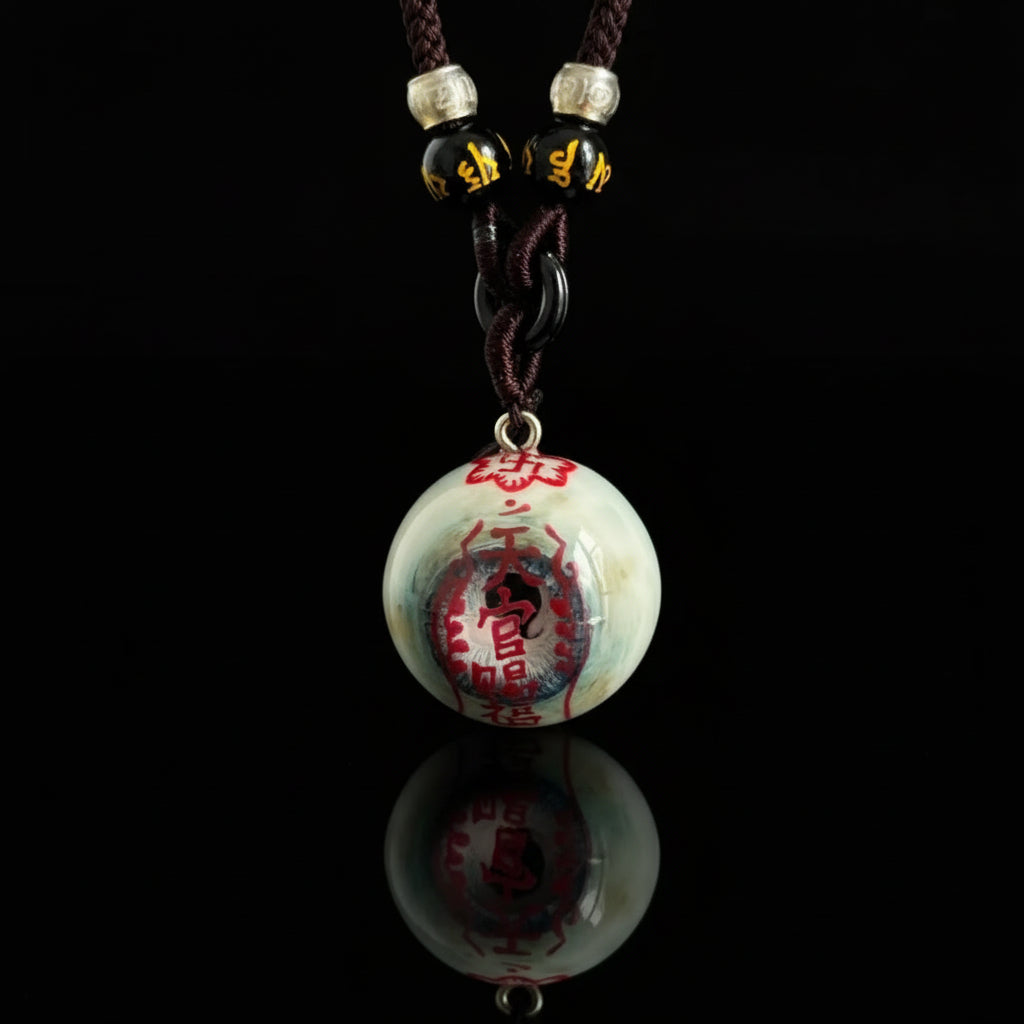 Divine Seal — Celadon Zombie Eye Talisman Pendant Necklace Relic - Awhisker