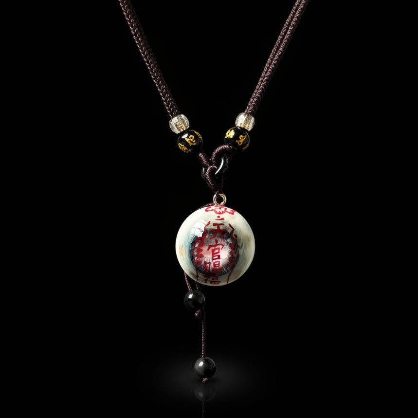 Divine Seal — Celadon Zombie Eye Talisman Pendant Necklace Relic - Awhisker
