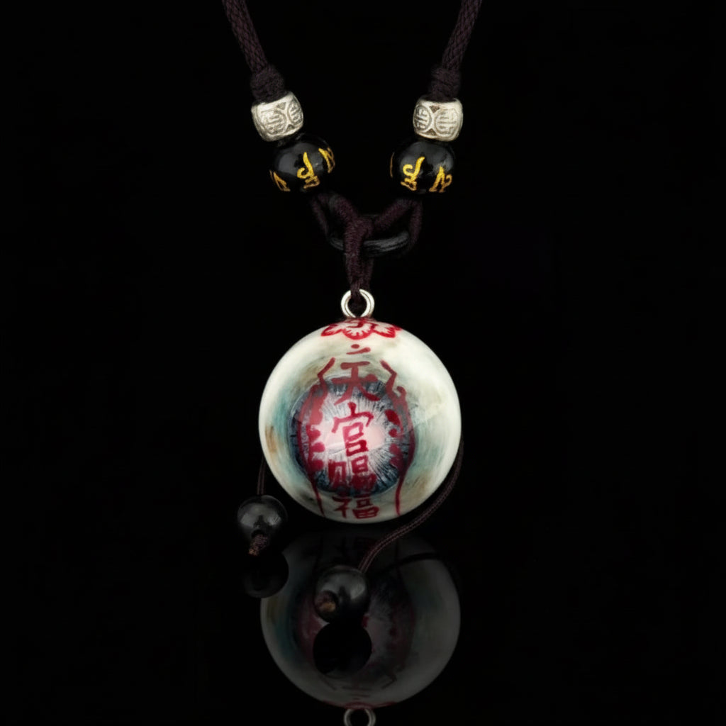 Divine Seal — Celadon Zombie Eye Talisman Pendant Necklace Relic - Awhisker