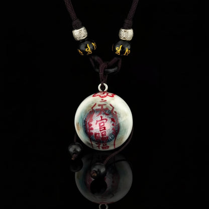 Divine Seal — Celadon Zombie Eye Talisman Pendant Necklace Relic - Awhisker