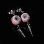 Heaven's Mercy — Cross-Etched Eyeball Spike Drop Earring - Awhisker