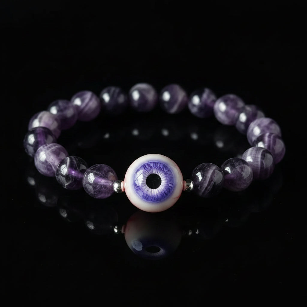 Lavender Eternal Night — Violet Eye Phantom Crystal Bracelet - Awhisker