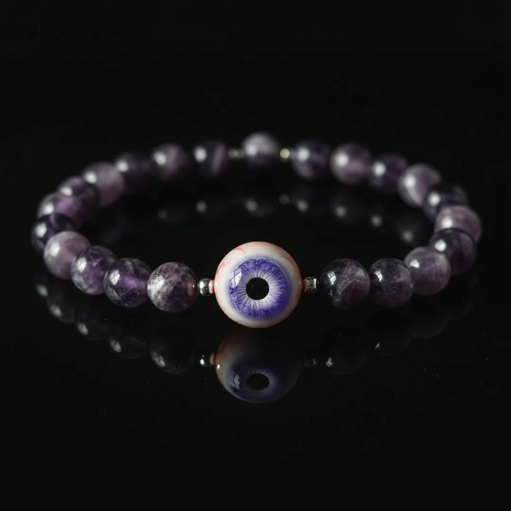 Lavender Eternal Night — Violet Eye Phantom Crystal Bracelet - Awhisker
