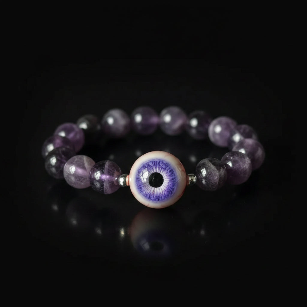 Lavender Eternal Night — Violet Eye Phantom Crystal Bracelet - Awhisker
