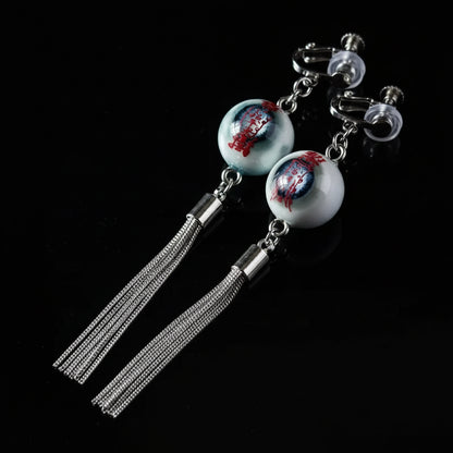 Necrotic Seal — Stygian Eyeball Crimson Talisman Earring - Awhisker
