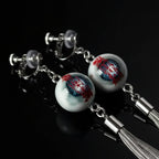 Necrotic Seal — Stygian Eyeball Crimson Talisman Earring - Awhisker