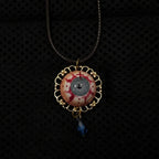 The Apostle's Crimson Tear — Cthulhu Gothic Eyeball Pendant Necklace - Awhisker